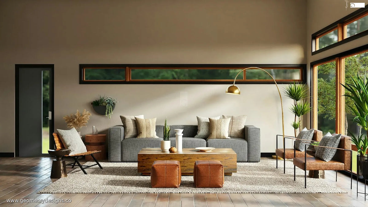 Indian luxury living room mid layout refresh with rearranged seating paths and a calm handcrafted accent chair as temporary focal point