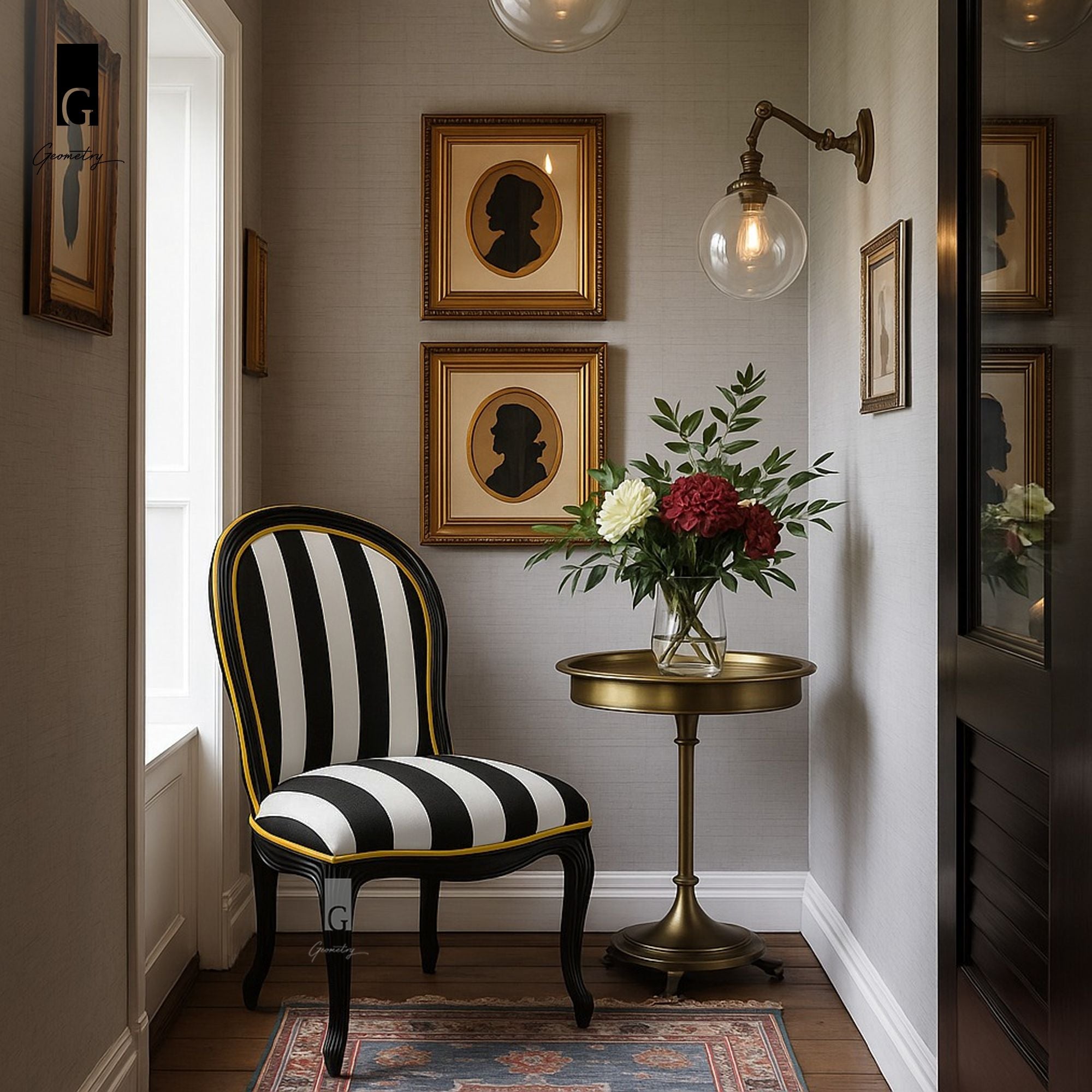 Alpen Stripe Accent Chair