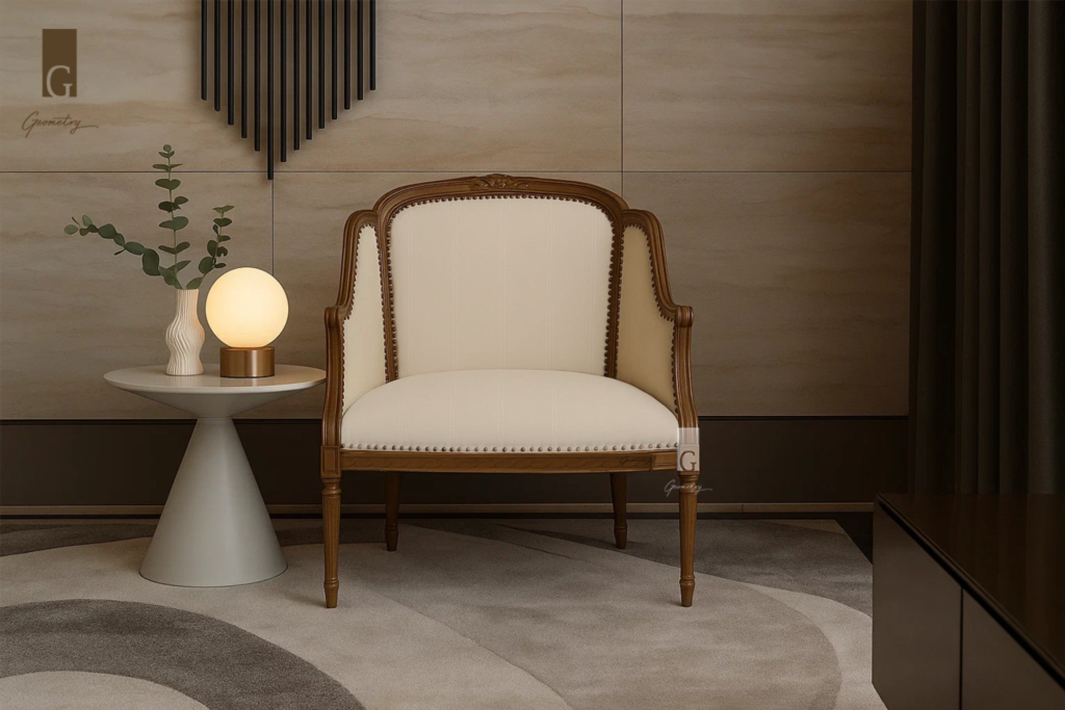 Monarch crest Armchair