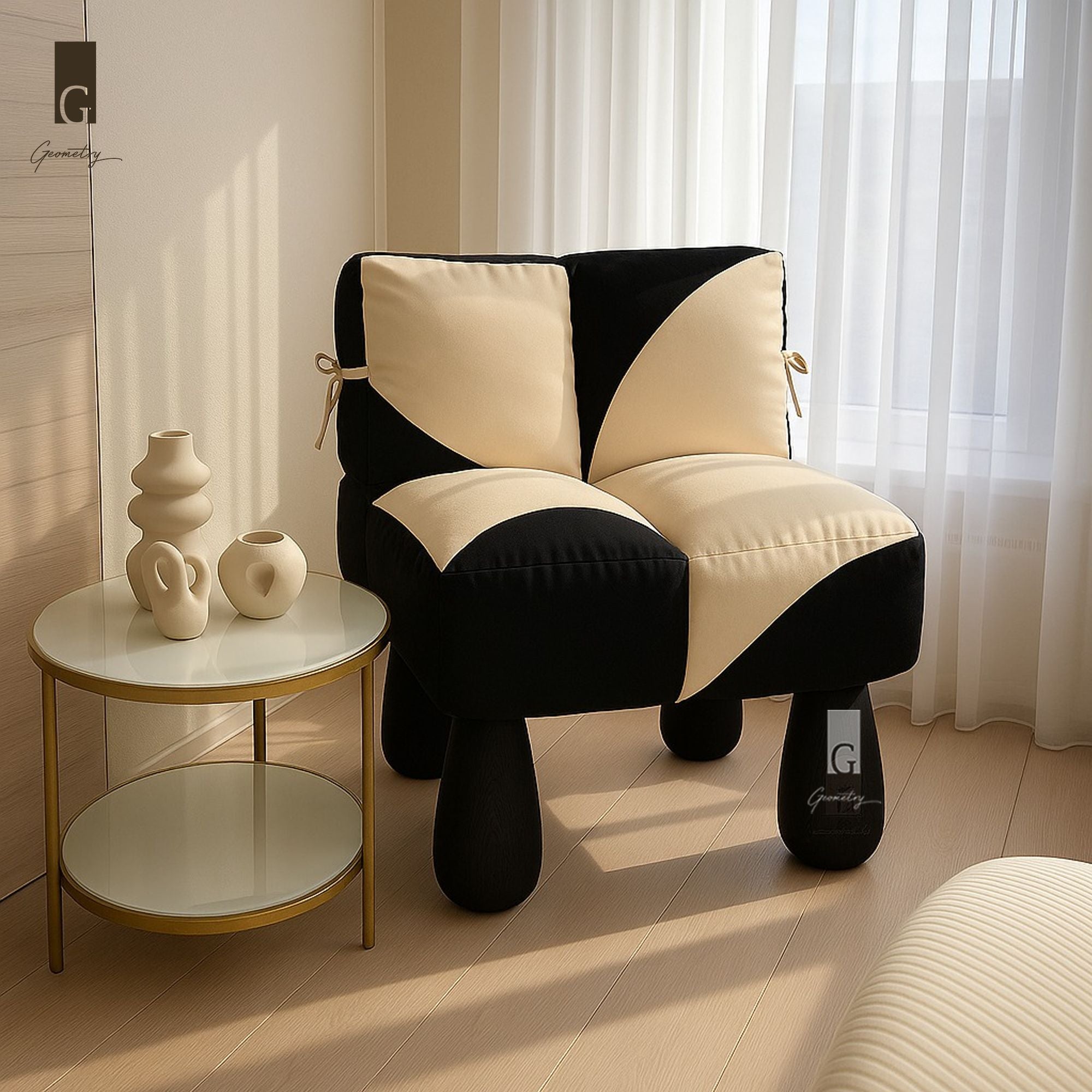 Plush Rush Lounge Accent Chair