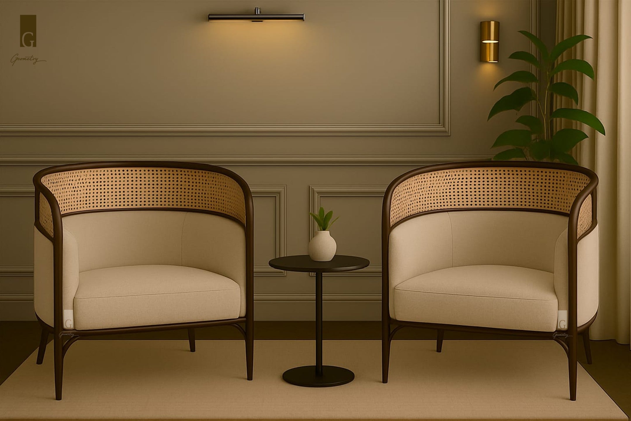 Riviera Cane Accent Chair