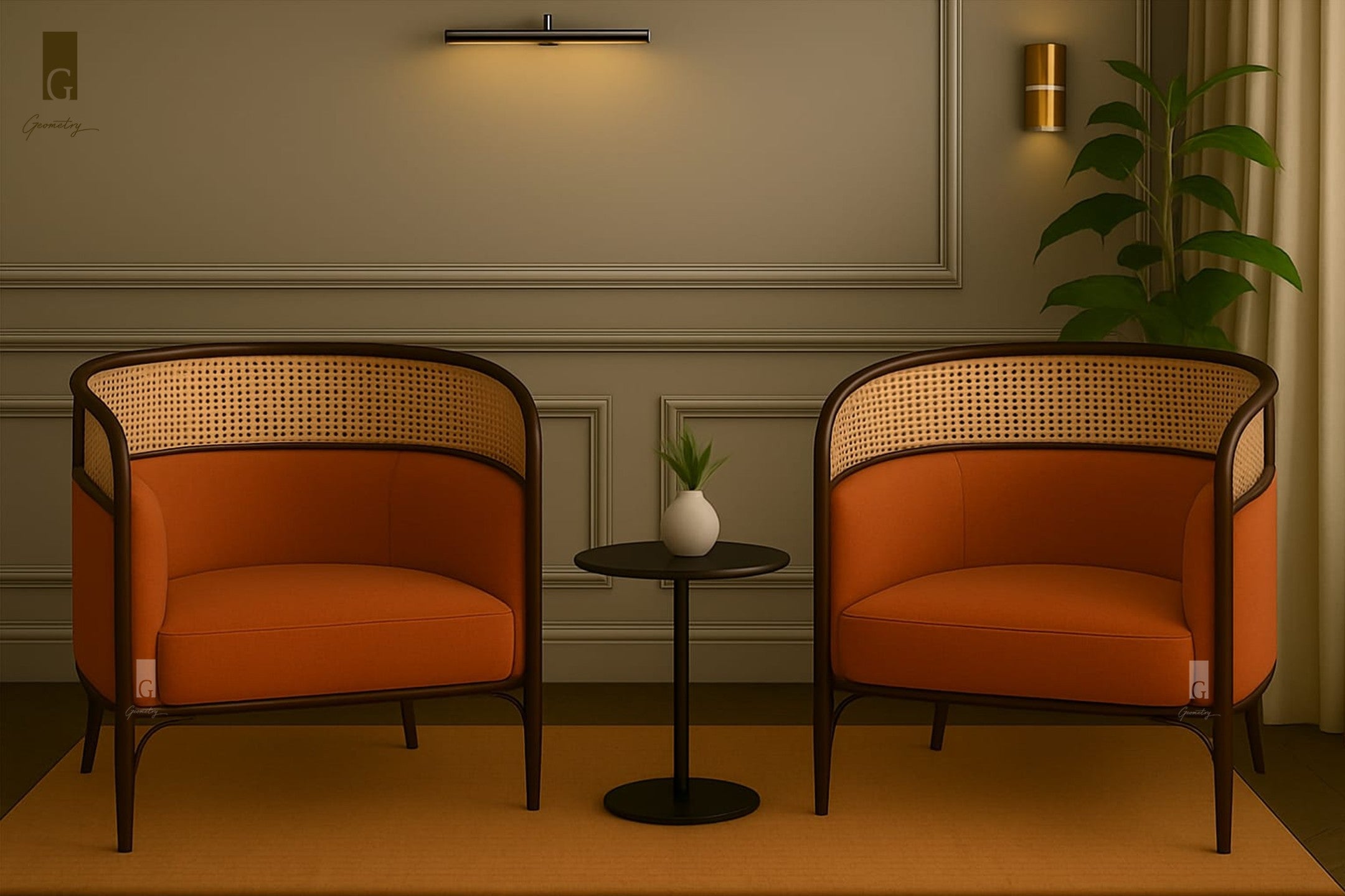 Riviera Cane Accent Chair