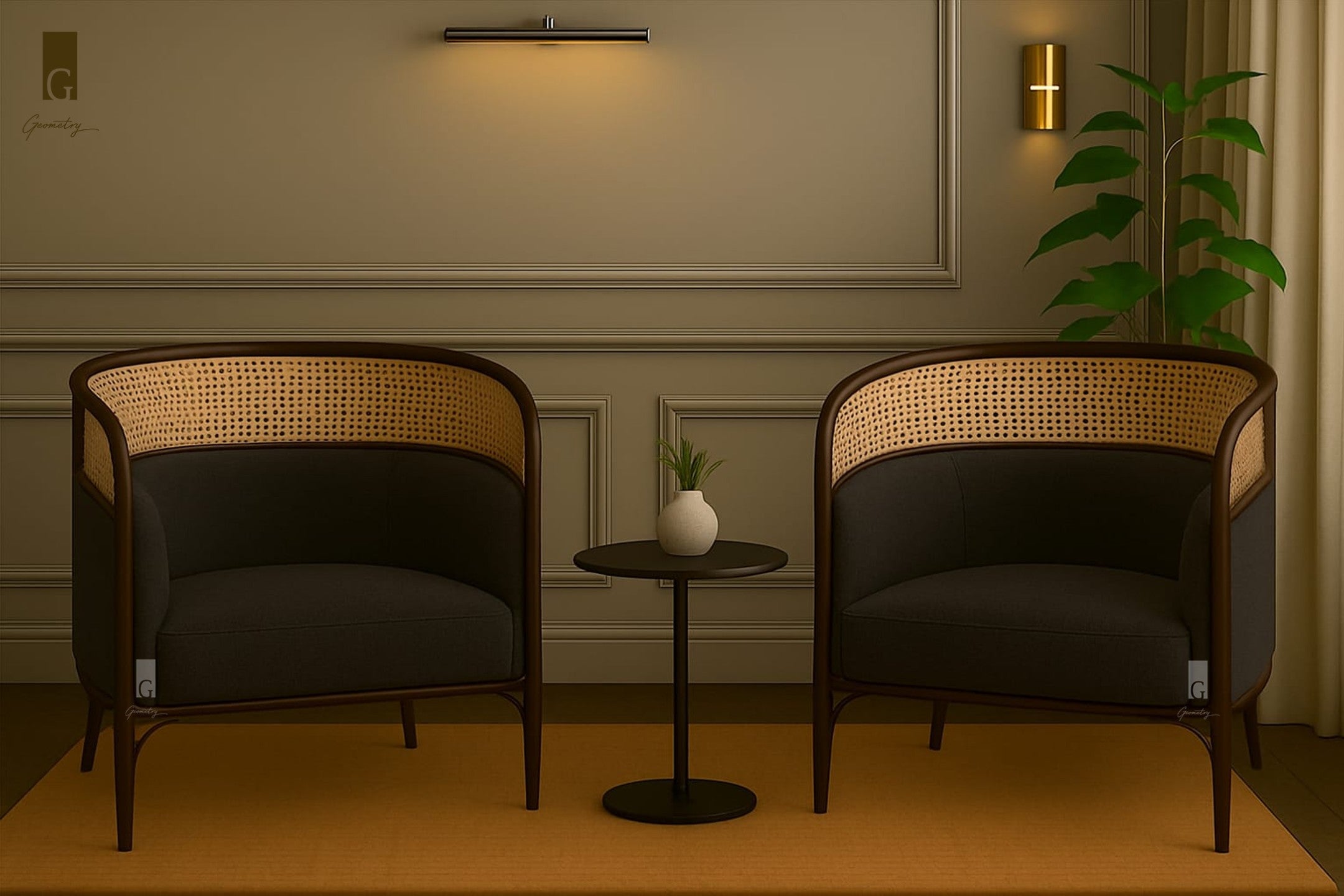 Riviera Cane Accent Chair