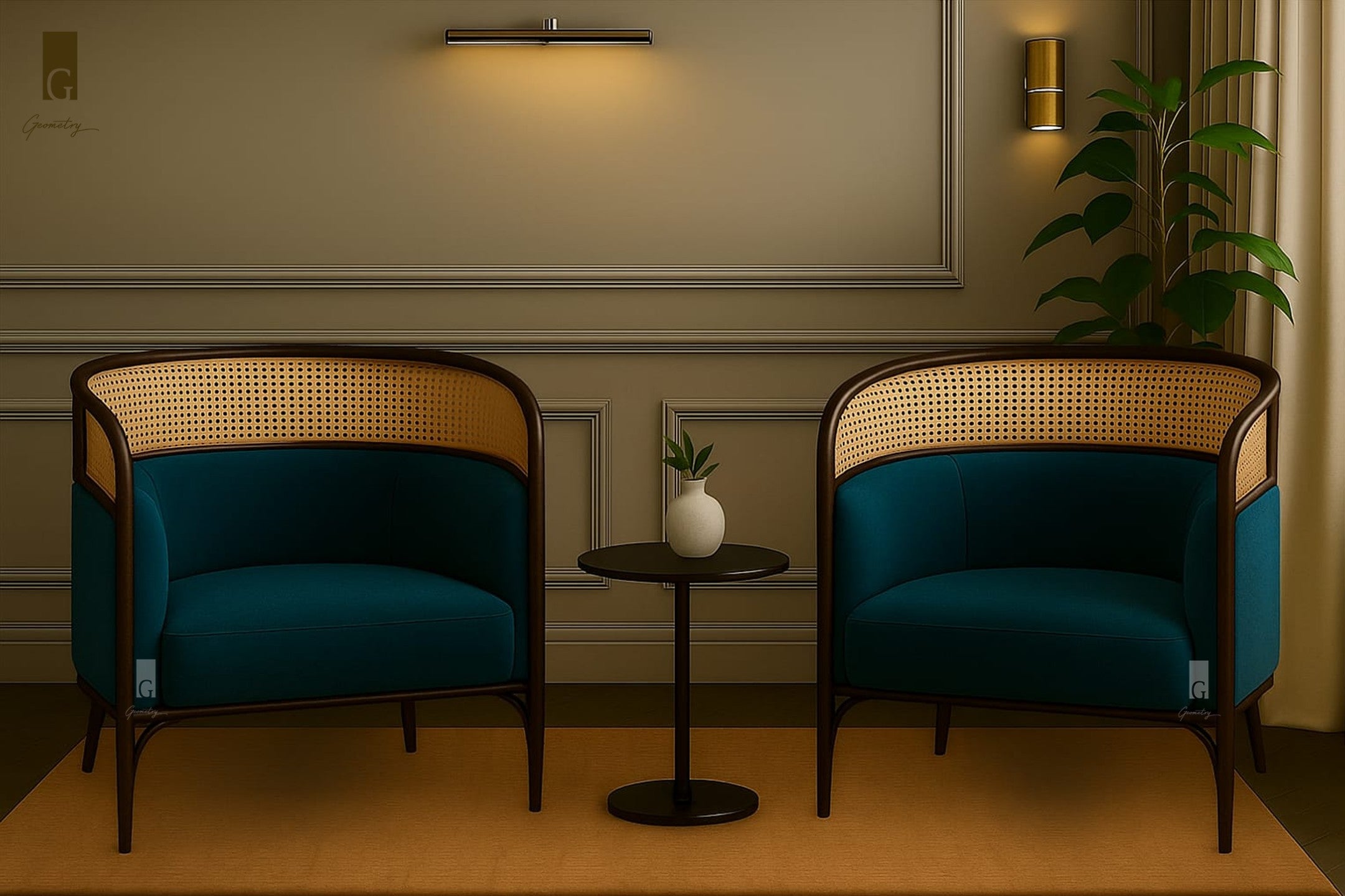 Riviera Cane Accent Chair