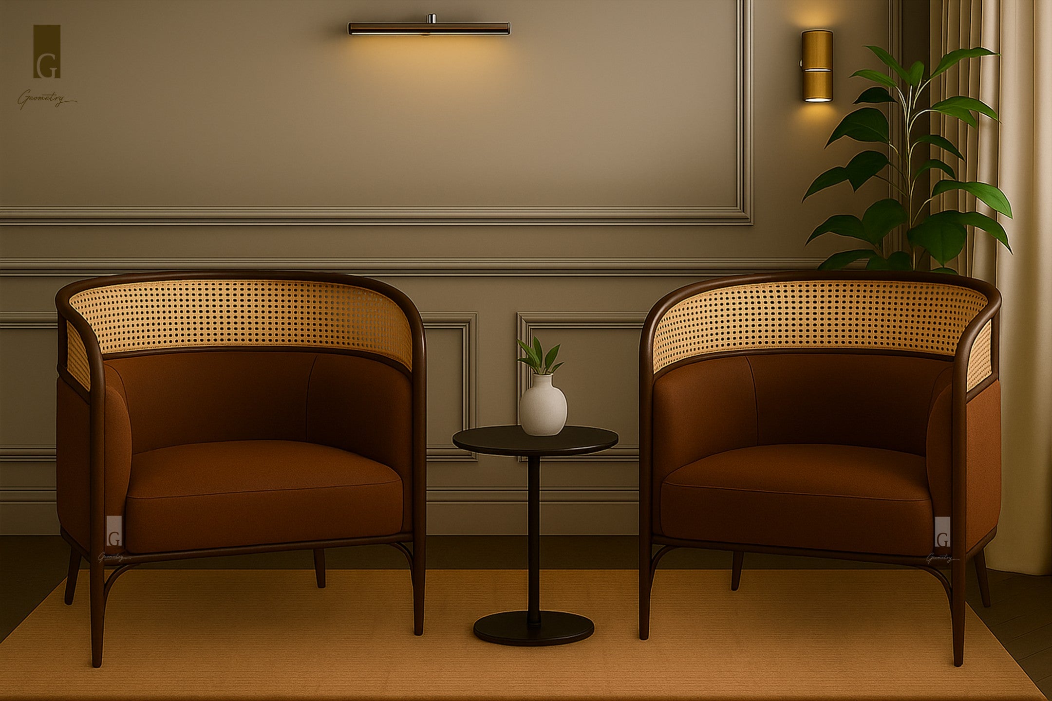 Riviera Cane Accent Chair