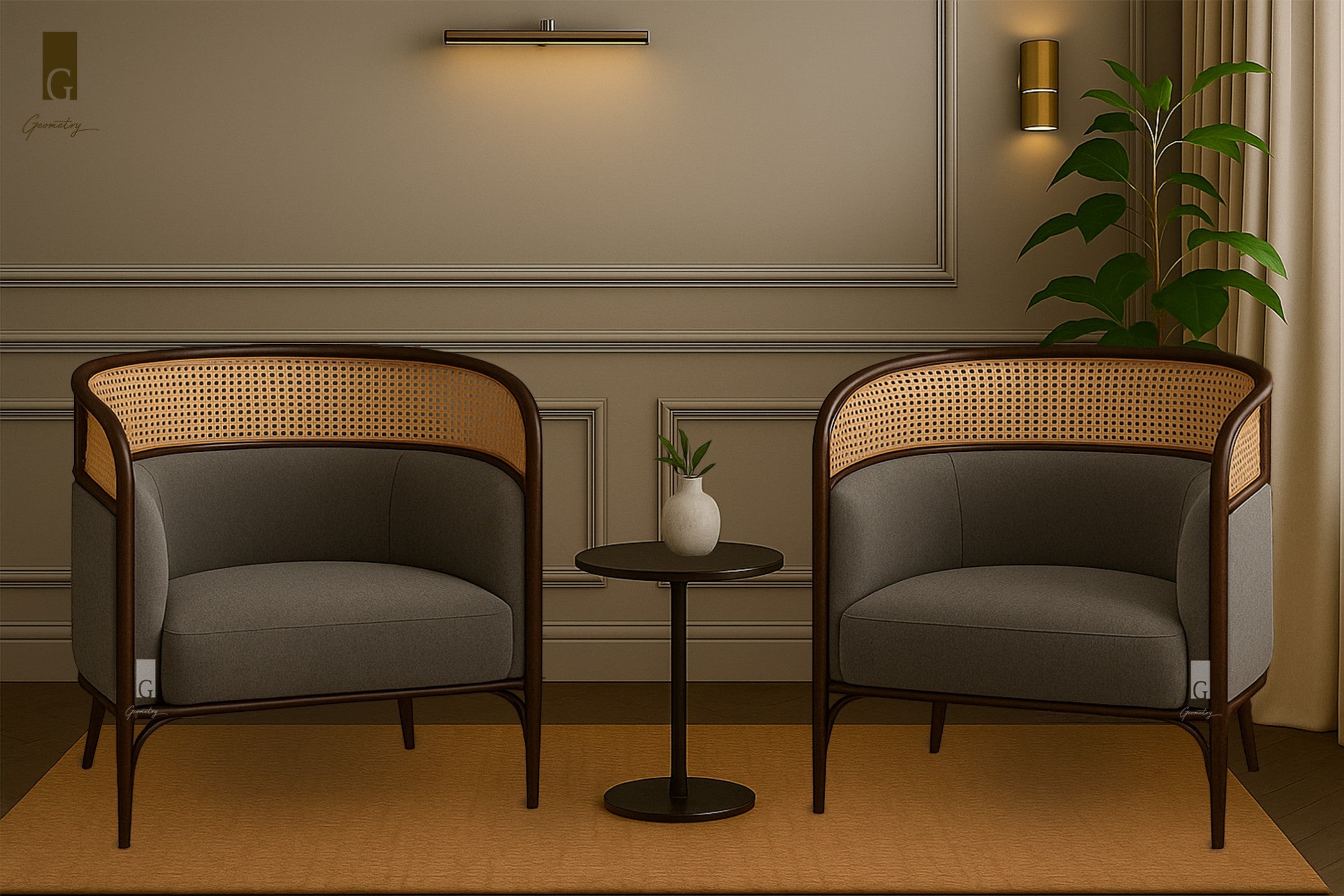 Riviera Cane Accent Chair