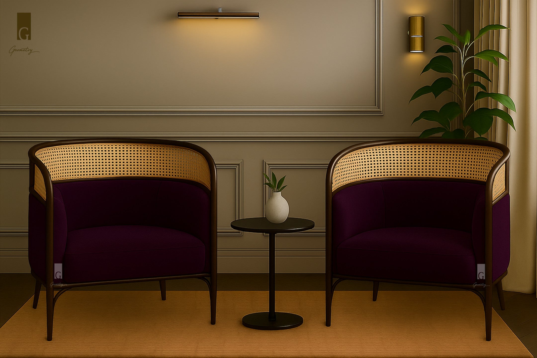 Riviera Cane Accent Chair