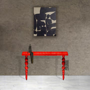 Scarlet swirl console